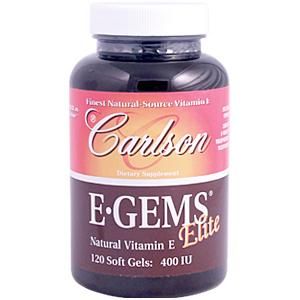 E Gems Elite (400 IU - 120 soft gels) Carlson Labs